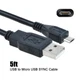 USB Charger Charging Cable Cord For FLIR TG165 TG167 Thermal Imaging IR Camera
