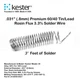60/40 Tin/Lead Solder Wire Rosin Flux Core 3% Kester 44 - .031&rdquo; (.8mm) - 3 Feet