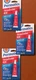 3 Permatex 27100 High-Strength Threadlocker Red Compound 0.20oz Tube