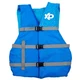 Universal Adult Life Vest and Jacket, 2X/3X, 50"-60" Chest, Blue Coral