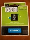 Dymo 45803 Black & White 3/4" x 23 Ft D1 Label Cassette Tape Roll Cartridge NEW!