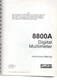 Fluke Model 8800A Digital Multimeter Instruction Manual 369405+Addendum 8800A/AF