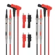 DIANN 2 Sets Multimeter Test Leads Kit Banana Plug with Push On Alligator