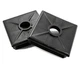 CAMCO RV 40303 4IN BUMPER CAPS-BLK (2PER CARD