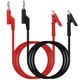 SWANLAKE 2-Piece Banana Plug to Alligator Clip Test Leads, 1000V 15A 3.5ft/1M...