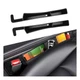 SHMZK 2PCS Car Seat Gap Filler Organizer, Multifunctional Side Black 