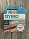 DYMO D1 High-Performance Polyester Removable Label Tape 3/4" x 23 ft Black on