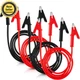 Dunzy 4 Pcs 14 Gauge Jumper Wires Alligator Clips to Alligator Clip Electrica...