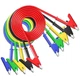 Goupchn 5PCS Alligator Clips Test Leads Dual Ended Crocodile Wire Cable with Ins