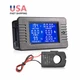 100A AC Volt Meter Ammeter Energy Voltage Power LCD Display Monitor Panel Kit US