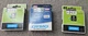 Lot Of 3 DYMO D1 Label Cassette two 45013 12 mm  Black and one 45803 19 mm White