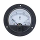 Baomain Round Voltmeter Voltage Meter 62T2 Gauge Analog Panel Class 2.5 Black 