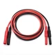 Test Lead Extension 4mm Banana Plug Connector Red and Black 14 AWG Silicone 1pcs
