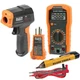 Klein Tools 80067 Electrical Test Kit with IR Digital Thermometer, Green,Red 