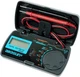 allsun Manual Range Mini Digital Multimeter 6 Functions Handheld Black & Red 