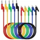 SWANLAKE 5-Piece Banana Plug to Alligator Clip Test Leads, 1000V 15A 3.5ft/1M...