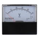 Baomain Voltmeter DH-670 DC 0-50V Rectangular Class 2.0 Analog Panel Volt Vol...