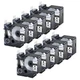 10PK For DYMO D1 45803 LabelManager 350D 450D  Black on White Label Tape 19mm*7m