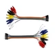 UCTRONICS Breadboard Alligator Clip to Jumper Wires, Different Color 