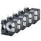 5PK For DYMO D1 45803 LabelManager 400 450  Black on White Label Tape 19mm*7m