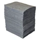 BRADY SPC ABSORBENTS GP500 Absorbent Pad,Universal,Gray,PK100 1HUC4