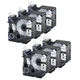 6P Replace for Dymo D1 Label Tape 3/4" dymo Label Maker Refill 45803 Black/White