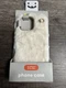 heyday Cream Faux Fur Phone Case for iPhone 16 Pro Max with Ring Attachment