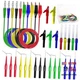 Linkhood 31PCS Back Probe Kit, Banana Plug to Copper Alligator Clip 30