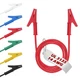 EDGELEC 14 Gauge 6pcs/3.3Ft Alligator Clips Electrical 6 Colors-3.3 Ft(1m) 