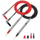 KAIWEETS Silicone Multimeter Test Leads with Gold-Plated Probes, 48 inch Red 