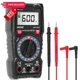 WGGE Digital Multimeter with Case, DC AC Voltmeter, Ohm Volt Amp Test Black 