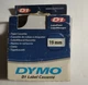 Dymo D1 Label Cassette 19 mm DYM45803 US Black/White Tape