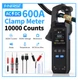 FNIRSI DMC-100 Digital Clamp Meter 10000 Counts NCV USB-C 600A Display