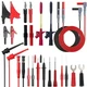 Young Dance 24 Pcs Multimeter Test Leads Set with Alligator Clips, Red 