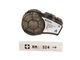Brady M21-750-430 - Thermal Transfer Label .750 inch x21' B430 Black/Clear