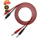 CZJZDZ 2pcs Banana Plug to Alligator Clip Test banana clip, Red, Black