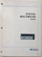 HP 3435A Digital Multimeter Operating & Service Manual P/N 03435-90002