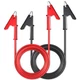 Goupchn Alligator Clips Electrical Test Leads 2PCS Dual 10ft/3m, Red, Black 