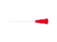 Nordson EFD 7018362 Dispensing Needle Tip, Flexible, 25GA, 1.5' L, Red, 50/Pkg,