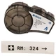 BRADY M21-750-430 Label Cartridge,Black/Clear,3/4 In. W 3PXU7