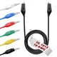EDGELEC 6pcs/40in. Alligator Clips Electrical with Wires UL1015/18AWG, 6 Colo...