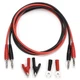 Sumnacon 4 in 1 Banana Plug Alligator Clip Pure Copper 3.3 ft, Red and Black 