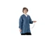 Tech Wear HIJ-43C-L - Lab Jacket W/Cuffs and Gnd Snap Large Waist Lgnth