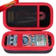 Peyyargo Storage Case Compatible with for TRMS 4000 Counts Meter, Black + Red 