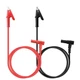 VWTNI 3.3FT/100.5cm Multimeter Alligator Clips Leads, 4mm Banana 3.3FT, Red 