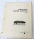 Hewlett Packard hp 3325A Function Generator Operating Manual Vintage
