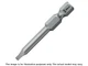 Wera 05134806001 - 868/4 Z # 2 X 152 MM BITS FOR SQUARE SOCKET HEAD SCREW