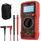 Stalwart Digital Volt Meter with Backlit Display - Red