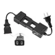 Kethvoz AC Line Splitter for Clamp Meter, 15Amp Power 162 x 60 x 27 mm, Black 