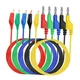 Sumnacon Multimeter Test Lead Set - Stackable Banana Plug to Alligator Clips 
